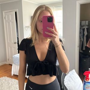 Black Crop Top
